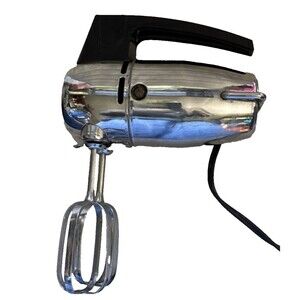 Fostoria Handheld Mixer Model 50X 3 Speed Chrome 110W Vintage